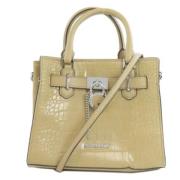 Michael Kors Pre-owned Pre-owned Laeder handvskor Beige, Dam