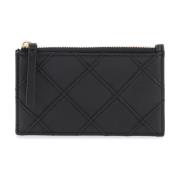 Tory Burch Quiltad Läderkorthållare Black, Dam