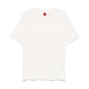 Ferrari Logo Print Crew Neck T-shirts White, Herr