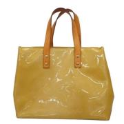 Louis Vuitton Vintage Pre-owned Laeder axelremsvskor Beige, Dam