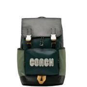 Coach Pre-owned Pre-owned Canvas ryggsckar Green, Dam