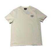 A.p.c. Ekologisk Jersey T-shirt Standard Rue Madame Beige, Herr