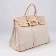 Hermès Vintage Pre-owned Laeder handvskor Beige, Dam