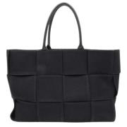 Bottega Veneta Vintage Pre-owned Canvas axelremsvskor Black, Dam