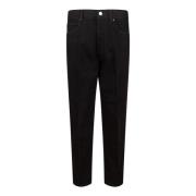 Don The Fuller Svarta Herr Jeans med Knappstängning Black, Herr