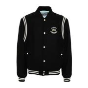 Lacoste Varsity Jacka Svart/Grön/Vit Black, Herr