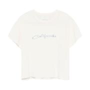 ERL California Print Vit T-shirt White, Herr