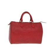 Louis Vuitton Vintage Pre-owned Tyg handvskor Red, Dam