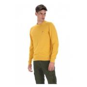 Tommy Hilfiger Stad Gul Bomull Rund Hals Skjorta Yellow, Herr