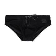 Dolce & Gabbana Logo Badshorts för Män Black, Herr