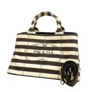 Prada Vintage Pre-owned Canvas prada-vskor Multicolor, Dam