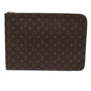 Louis Vuitton Vintage Pre-owned Canvas kuvertvskor Brown, Dam