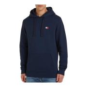 Tommy Jeans Ikonisk Hoodie - Massor av Blått Blue, Herr