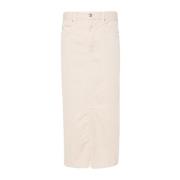 Isabel Marant Étoile Beige Kjol - Stilren och Chic Beige, Dam