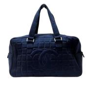 Chanel Vintage Pre-owned Bomull chanel-vskor Blue, Dam