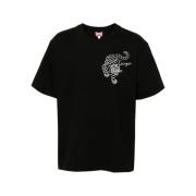 Kenzo Stjärna Tiger Oversized T-shirt Svart Black, Herr