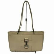 Gucci Vintage Pre-owned Laeder crossbodyvskor Beige, Dam