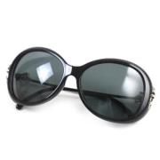 Chanel Vintage Pre-owned Tyg solglasgon Black, Dam