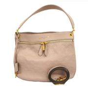 Louis Vuitton Vintage Pre-owned Tyg louis-vuitton-vskor Beige, Dam