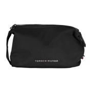 Tommy Hilfiger Svart Beauty Case med Dragkedja Black, Herr