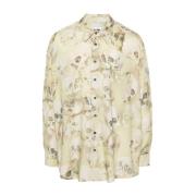 Magliano Skull Print Beige Skjorta Beige, Herr