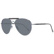 Ermenegildo Zegna Guld Aviator Solglasögon Gradient Linser Black, Herr