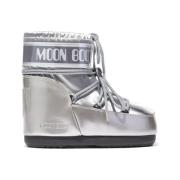 Moon Boot Silver Vinterstövlar Vattentät Slip-On Gray, Dam