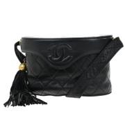 Chanel Vintage Pre-owned Laeder chanel-vskor Black, Dam