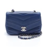 Chanel Vintage Pre-owned Laeder chanel-vskor Blue, Dam