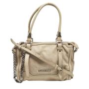 Burberry Vintage Pre-owned Laeder axelremsvskor Gray, Dam