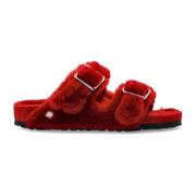 Birkenstock Tofflor Arizona Shearling Red, Dam