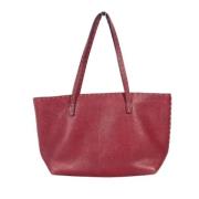 Fendi Vintage Pre-owned Laeder totevskor Red, Dam