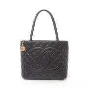 Chanel Vintage Pre-owned Tyg chanel-vskor Black, Dam