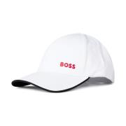 Hugo Boss Djärv Logga Baseballkeps Vit White, Herr