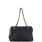 Chanel Vintage Pre-owned Laeder chanel-vskor Blue, Dam