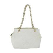 Chanel Vintage Pre-owned Laeder chanel-vskor White, Dam