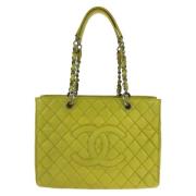 Chanel Vintage Pre-owned Laeder totevskor Yellow, Dam