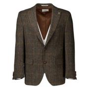 CARL GROSS Theo Colberts Mörkbrun Blazer Brown, Herr