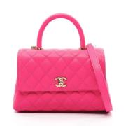 Chanel Vintage Pre-owned Tyg chanel-vskor Pink, Dam