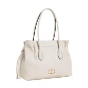 Twinset Beige Shopper Tote Väska Beige, Dam