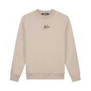 Malelions Beige Sweater Mm1-Aw24-07 Beige, Herr