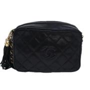 Chanel Vintage Pre-owned Laeder chanel-vskor Black, Dam