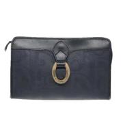 Dior Vintage Pre-owned Canvas kuvertvskor Blue, Dam