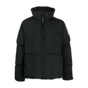 Canada Goose Svart Vadderad Dunjacka Logo Patch Black, Herr