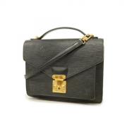 Louis Vuitton Vintage Pre-owned Tyg louis-vuitton-vskor Black, Dam