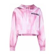 Moschino Rosa Bomull Sweatshirt Sweaters Hoodies Pink, Dam