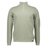 Genti Turtle Zip Sweater Grön Green, Herr