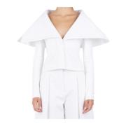 Jacquemus Vit Jacka La Veste Stil White, Dam