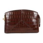 Victoria Beckham Mörkbrun Crossbody Väska Brown, Dam