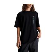 Calvin Klein Minimalistisk Vertikal T-shirt Black, Herr